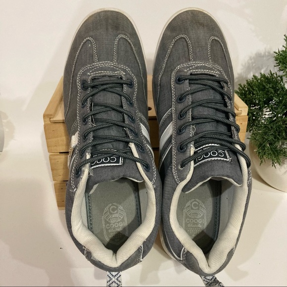 Coogi Men’s Charcoal Chambray Sneakers Size 13 - Picture 2 of 9